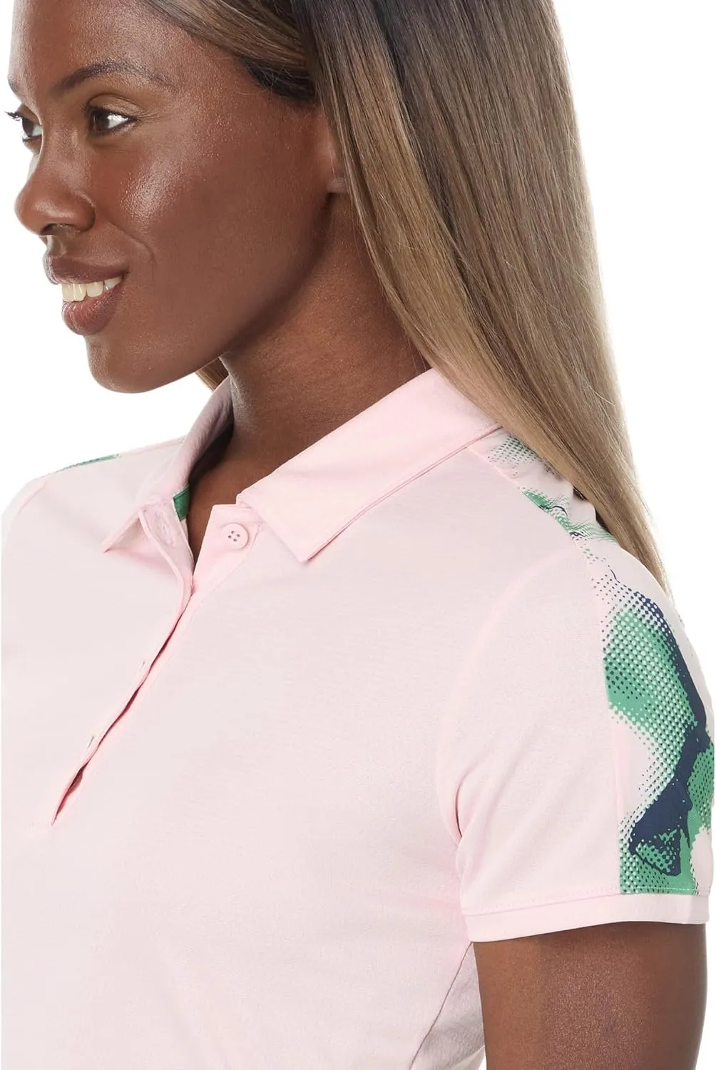 adidas Women's Ultimate365 Core Printed Golf Polo Shirt