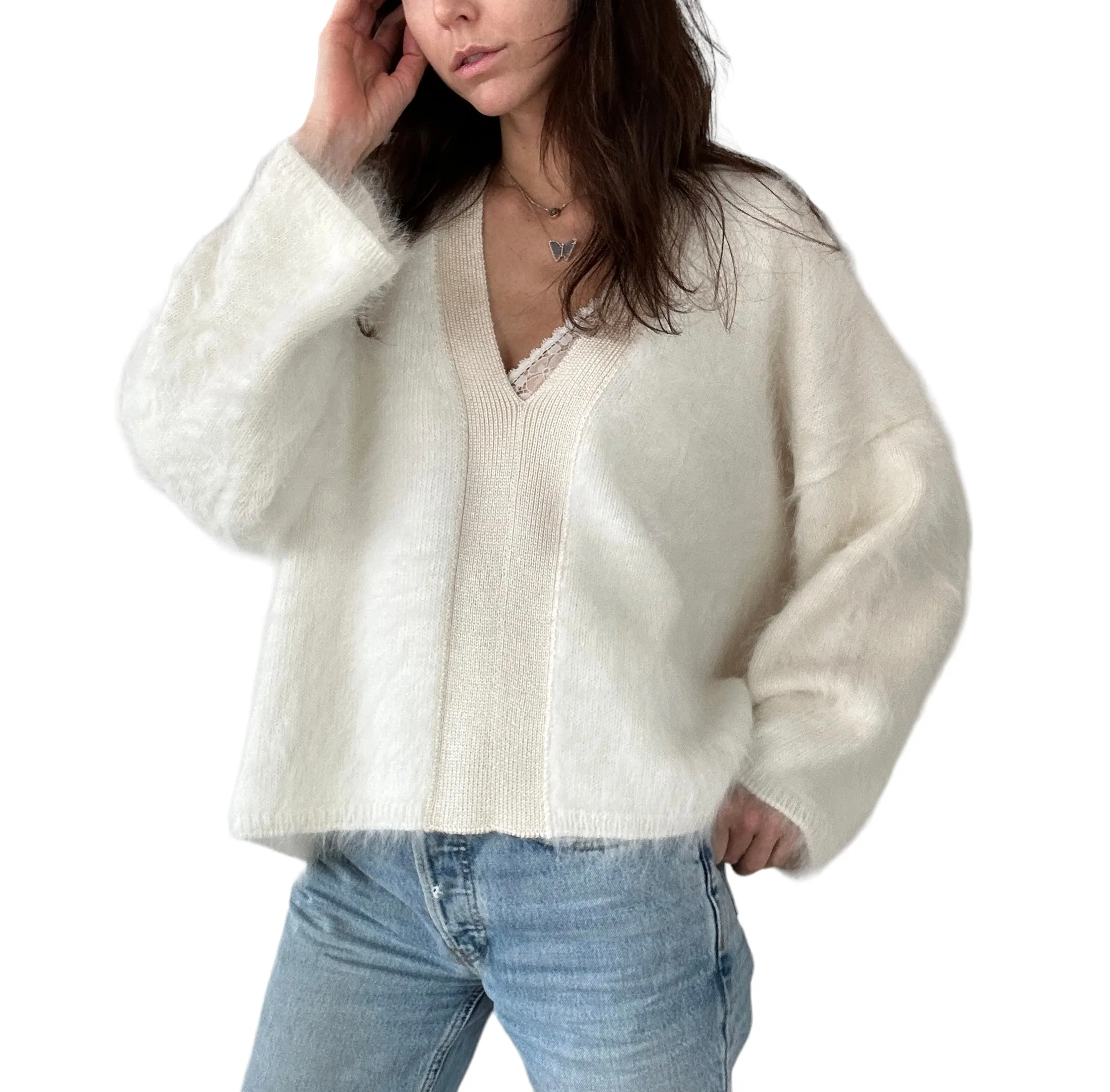 Angora Oversized Sweater - S