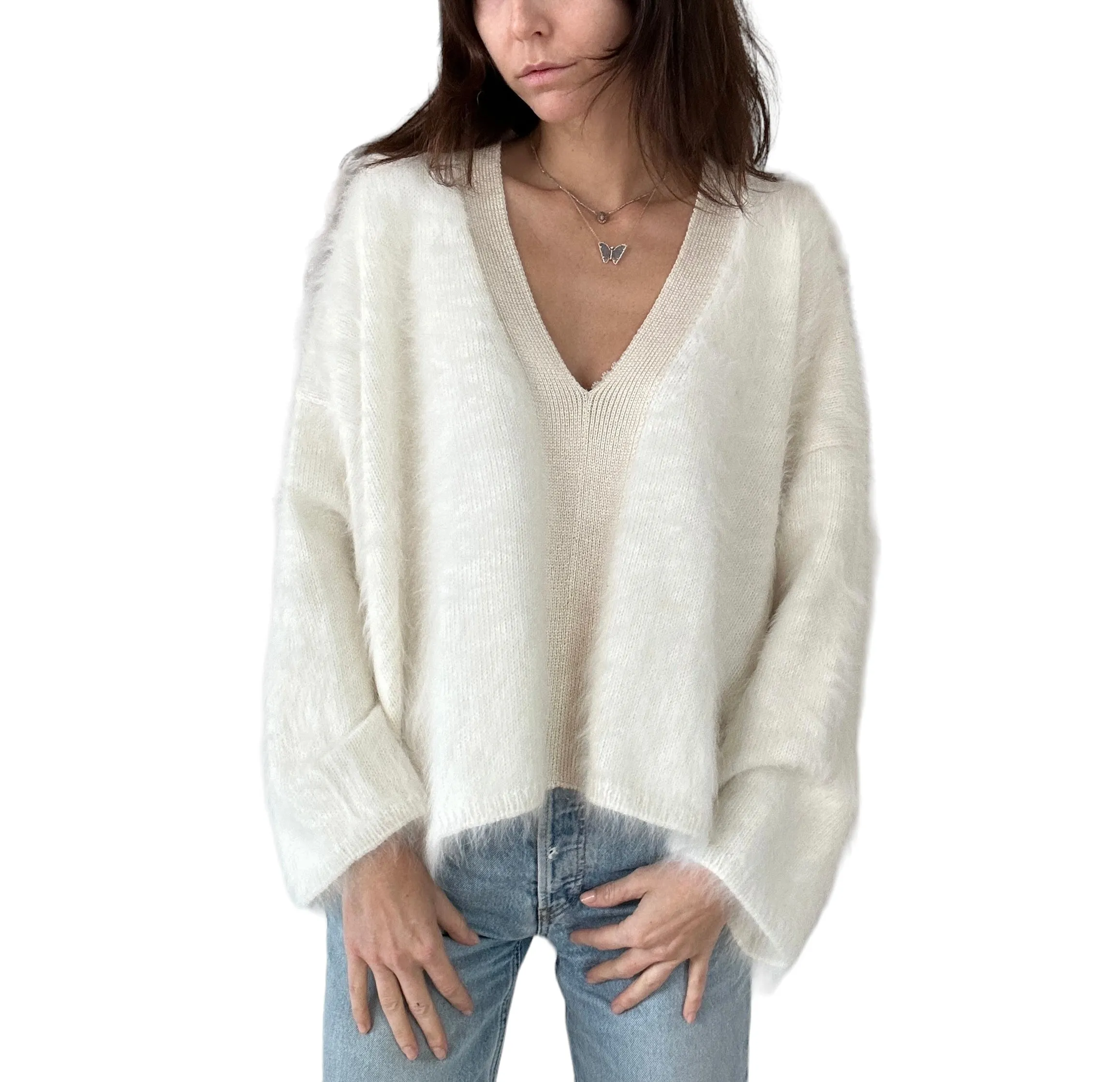 Angora Oversized Sweater - S