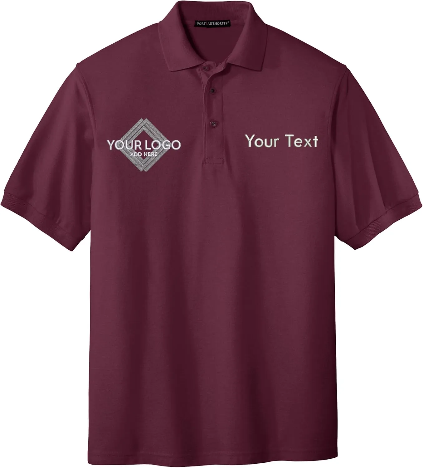 INK STITCH Men K500 Custom Stitching Silk Touch Polo Custom Shirts - 37 Colors