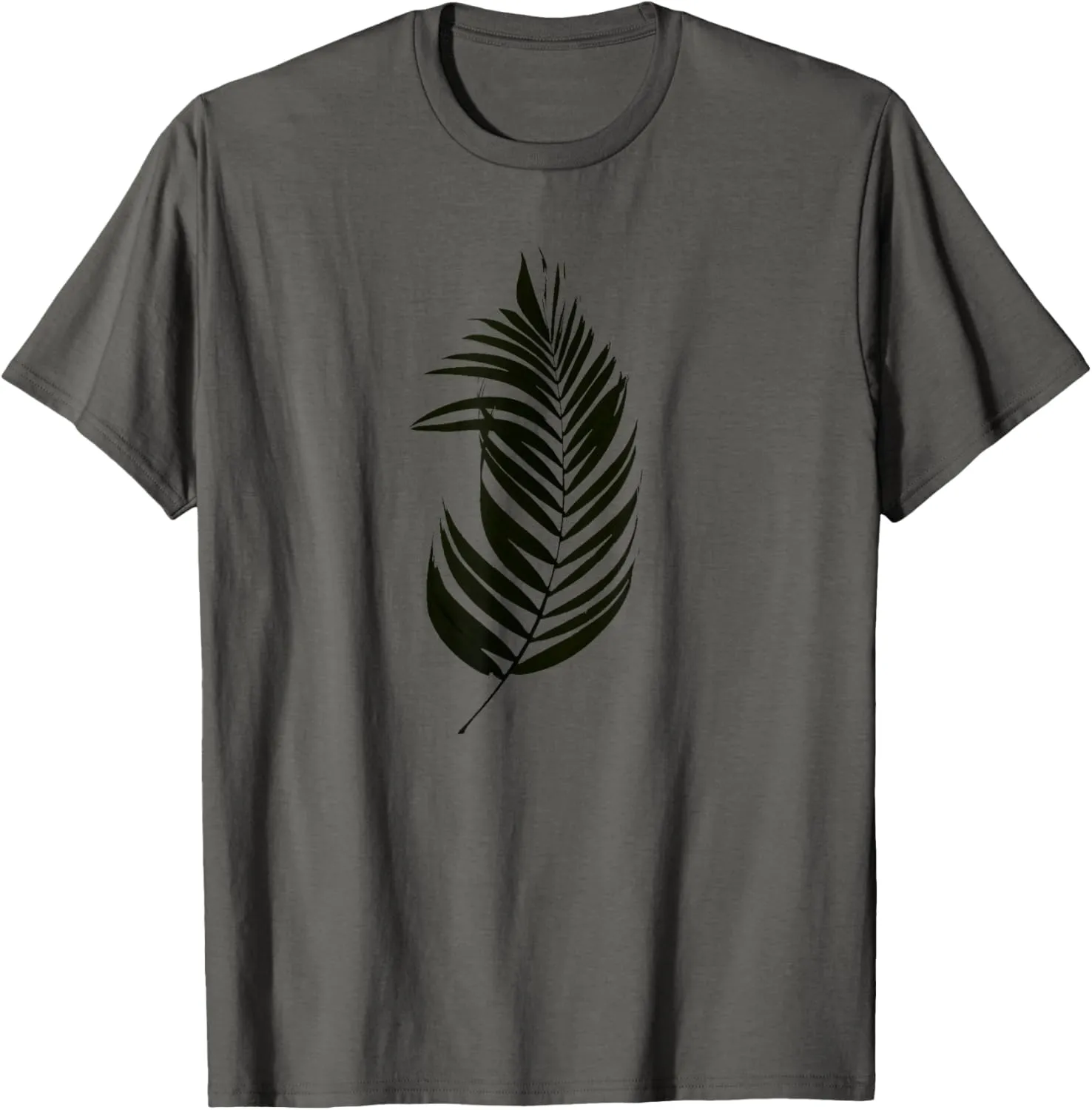 Leaf Summer Black Nature Lovers T-Shirt