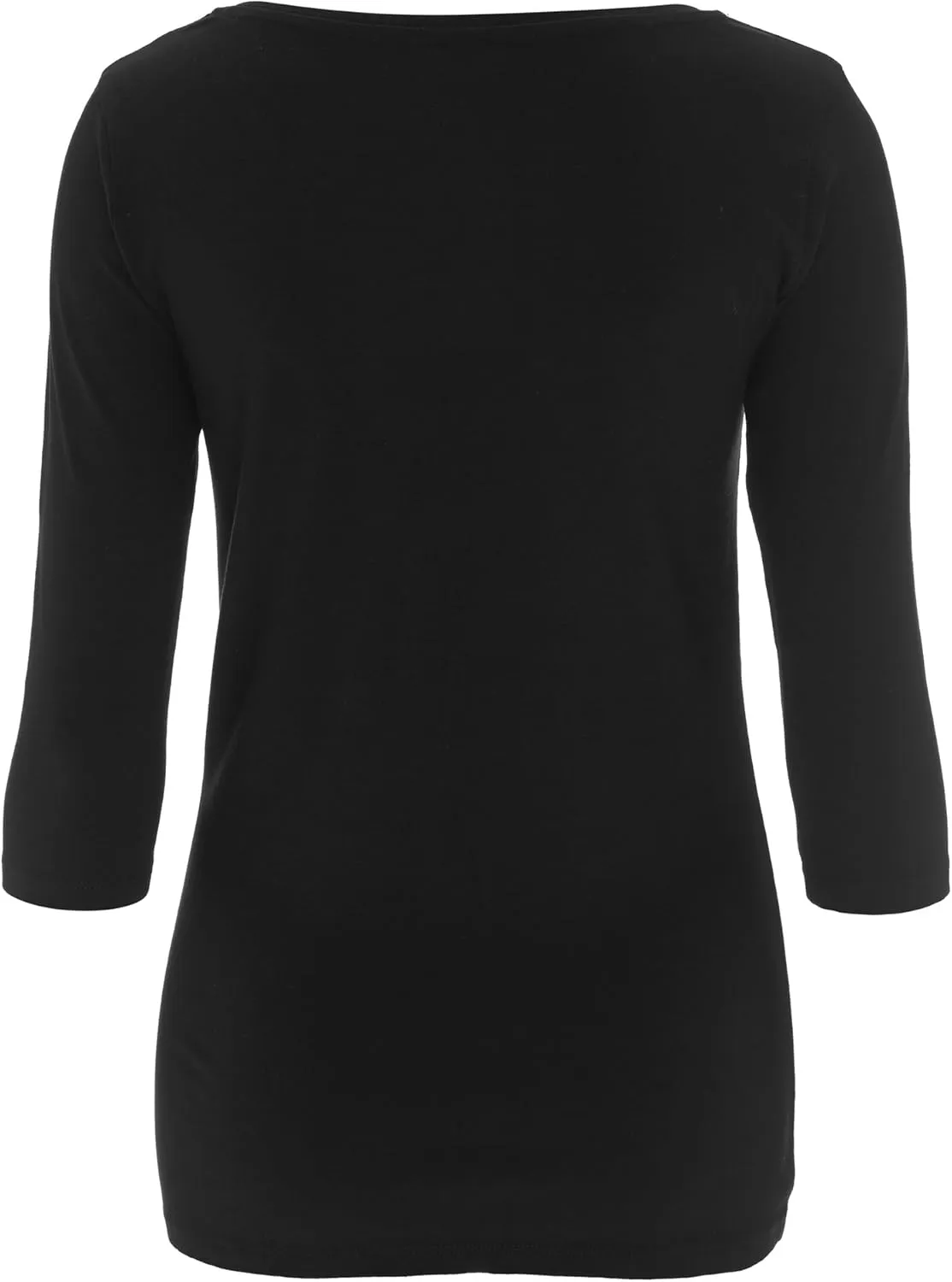 Long Sleeve T-Shirt for Women | White & Black Organic Cotton Tee
