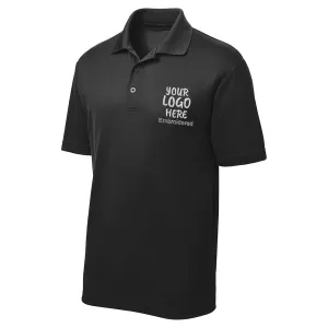 Men's Custom Golf Shirt - Custom Embroidered Polo Shirt - Golf Shirt For Men - Custom Embroidered Golf Shirt (L, Black)