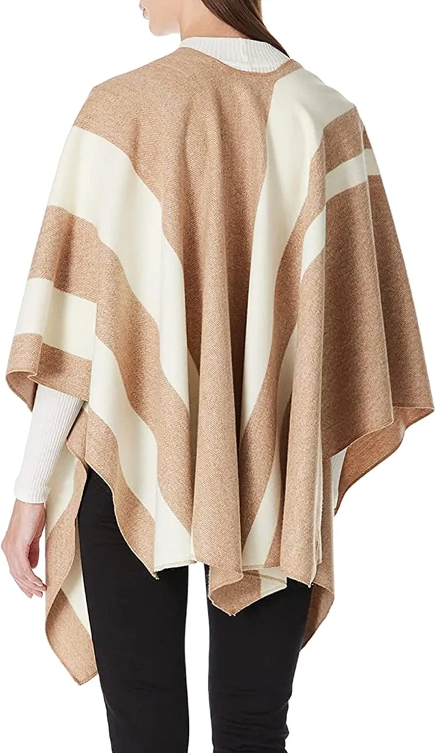 Moss Rose Women's Shawl Wrap Poncho Ruana Cape Open Front Cardigan Shawls for Fall Winter