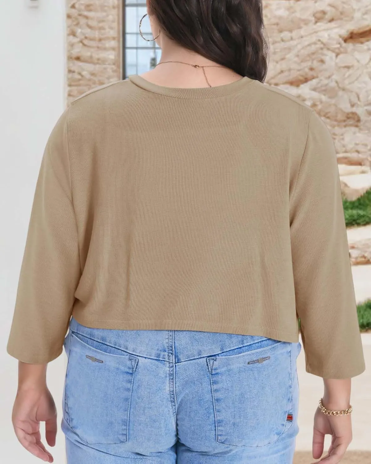 Plus Size Shrugs for Women Cropped Cardigan Knit Sweaters Open Front Bolero