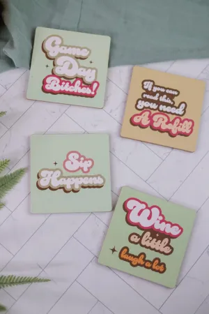 Salty Cork Drink Coasters (4 Styles)